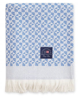 Lexington Decke Rauten blau/weiß Lexington Decke Rauten blau/weiß