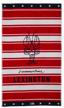Lexington Strandtuch rot/weiß