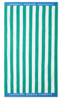 Lexington Strandtuch Streifen grün/weiß/blau