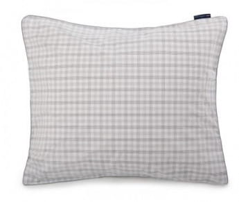Lexington Bettwäsche-Set Poplin Karo weiß/grau