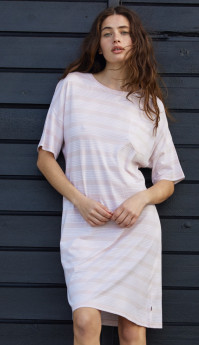 Lexington Nachthemd Molly Streifen rosa/weiß