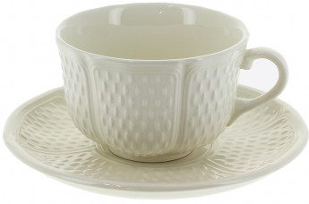 Gien Pont aux Choux Blanc Kaffee/Teetasse Gien Pont aux Choux Blanc Kaffee/Teetasse