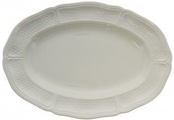 Gien Pont aux Choux Blanc Platte oval mittel Gien Pont aux Choux Blanc Platte oval mittel