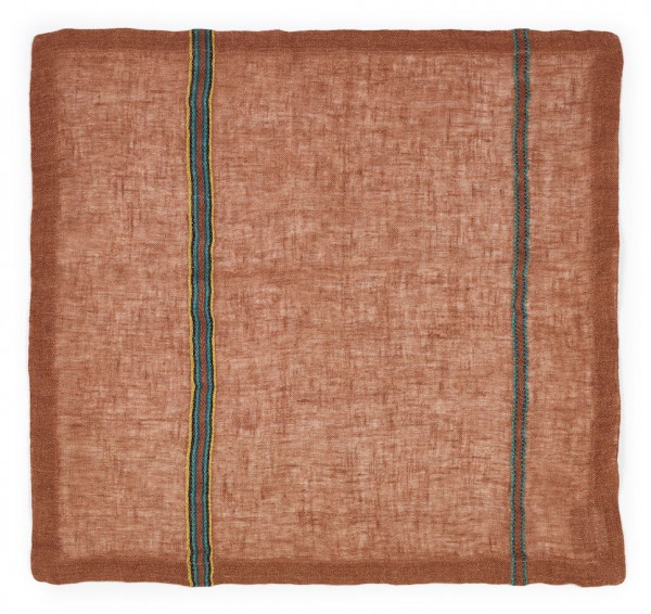 Libeco Serviette Dixie terracotta/gelb/blau